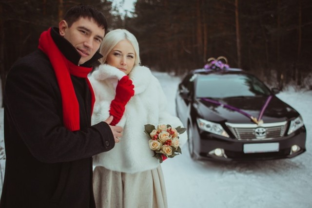 Свадьба, Тоня и Иван, автомобиль Toyota Camry V50