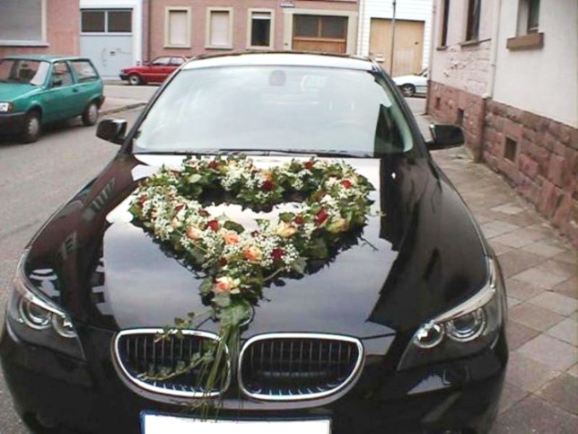 Украшение автомобиля украшения на авто для свадьбы цветы